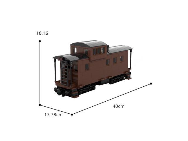 ZITIANYOUBUILD MOC-81647 C-40-3 Caboose Southern Pacific Edition C403 Caboose Train Model 594 Pieces 100% Compatible with LEGO Brand New and High...
