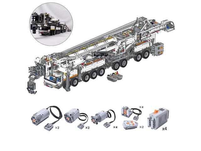 ZITIANYOUBUILD Blue Liebherr LTM 11200 Crane with Power Functions Kits 8128 Pieces MOC