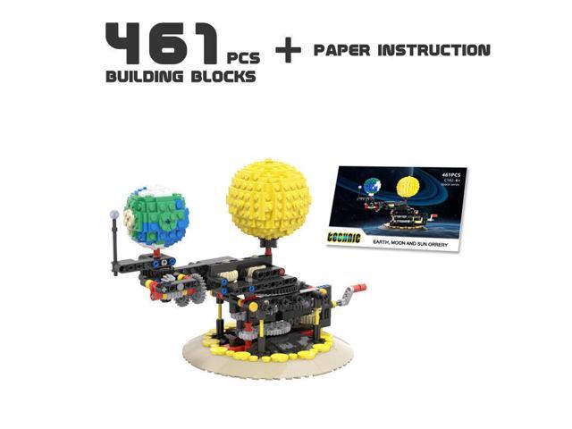 ZITIANYOUBUILD Earth, Moon and Sun Orrery Model Kinetic Sculpture 468 Pieces MOC