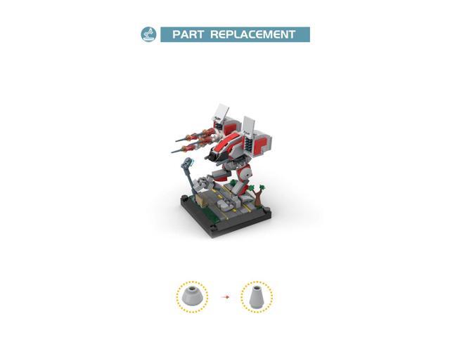 ZITIANYOUBUILD Micro-Mecha Diorama with Base 284 Pieces Building Toys from Game MOC