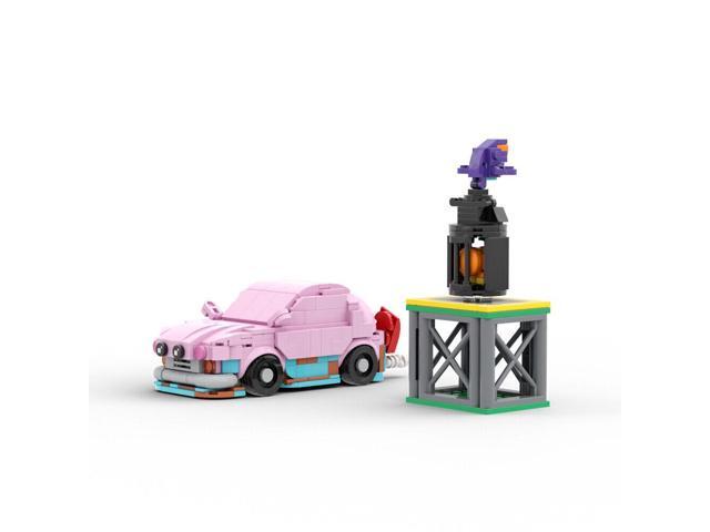ZITIANYOUBUILD Pink Car Game Scene 420 Pieces from Video Game Building Toys MOC