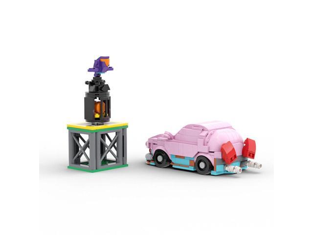 ZITIANYOUBUILD Pink Car Game Scene 420 Pieces from Video Game Building Toys MOC