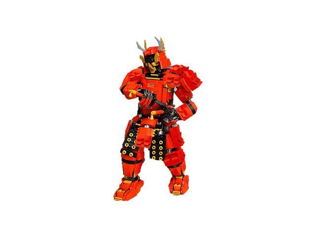 ZITIANYOUBUILD Mech in Armor/Red Robot Warrior Model with Movable Joints 1512 Pieces MOC