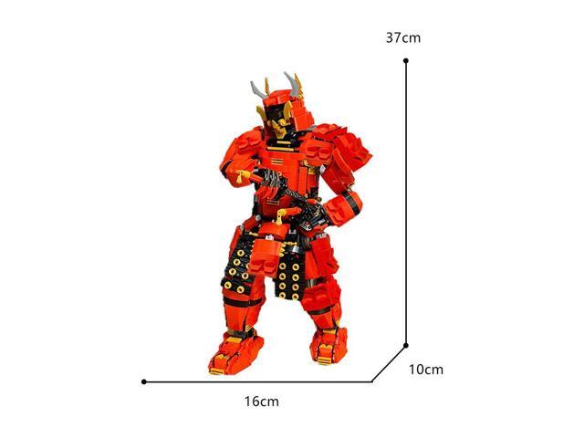 ZITIANYOUBUILD Mech in Armor/Red Robot Warrior Model with Movable Joints 1512 Pieces MOC