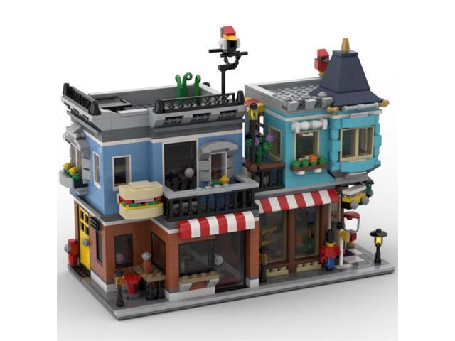 ZITIANYOUBUILD Toy Shop and Deli with Interior for Modular Town 1424 Pieces MOC