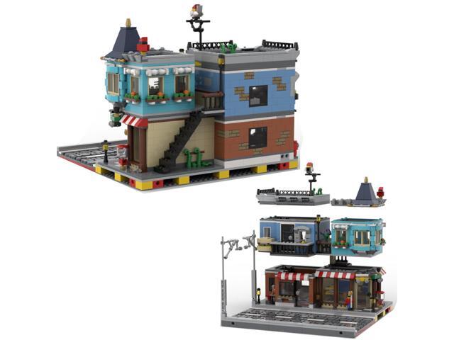 ZITIANYOUBUILD Toy Shop and Deli with Interior for Modular Town 1424 Pieces MOC