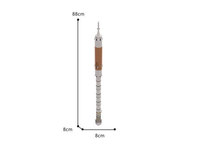 ZITIANYOUBUILD I-Tpye Crew Launch Vehicle / Spacecraft Model 1:110 Scale 516 Pieces MOC