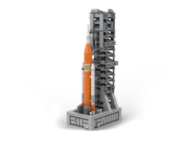ZITIANYOUBUILD Launch Tower / Launch Pad with Rocket / Launch Vehicle 437 Pieces MOC