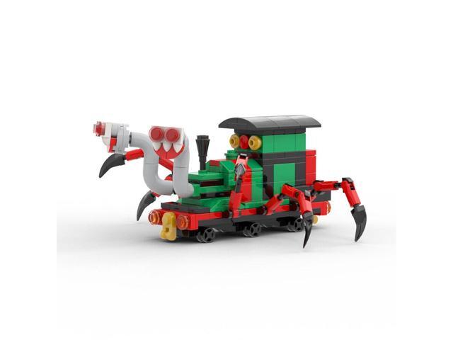 ZITIANYOUBUILD Mutated Green Spider Train with 6 Feet 190 Pieces Building Toys Set MOC