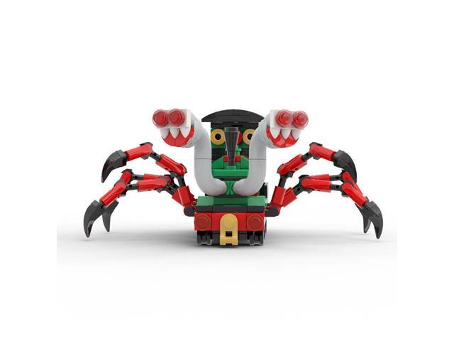 ZITIANYOUBUILD Mutated Green Spider Train with 6 Feet 190 Pieces Building Toys Set MOC