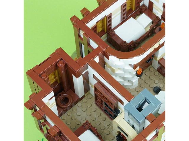 ZITIANYOUBUILD Medieval Tavern 2956 Piece with Inn for 21325 Medieval Blacksmith MOC