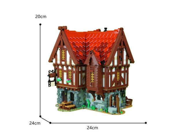 ZITIANYOUBUILD Medieval Tavern 2956 Piece with Inn for 21325 Medieval Blacksmith MOC