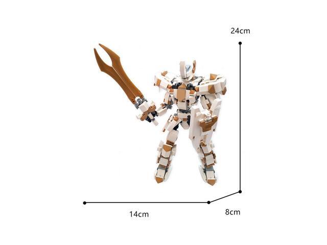 ZITIANYOUBUILD Mk2 Mech Robot Model with Sword and Shield 616 Pieces Building Toys MOC