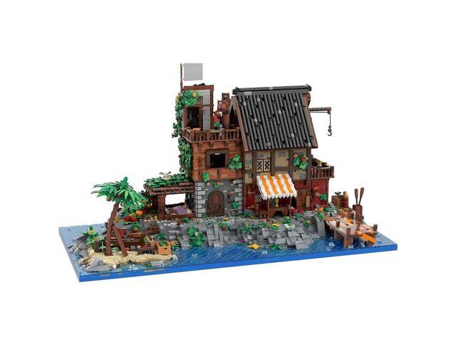 ZITIANYOUBUILD Pirate's Island with Dock, Vegetable garden, Stable 8629 Pieces MOC