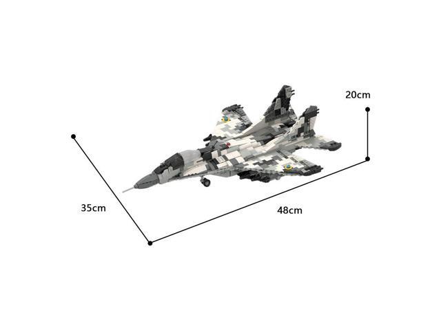 ZITIANYOUBUILD Mig-29 'The Ghost of Kyiv' Fighter 1:35 scale Model 1333 Pieces MOC