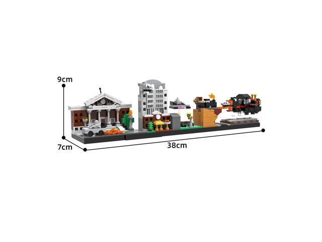 ZITIANYOUBUILD Skyline Architecture with Locomotive and Hotel 552 Pieces from Movie MOC