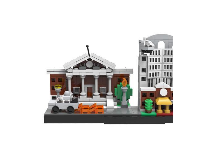 ZITIANYOUBUILD Skyline Architecture with Locomotive and Hotel 552 Pieces from Movie MOC