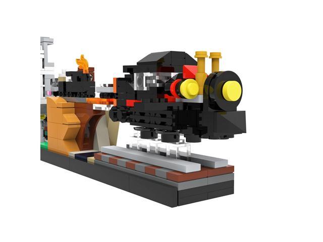 ZITIANYOUBUILD Skyline Architecture with Locomotive and Hotel 552 Pieces from Movie MOC