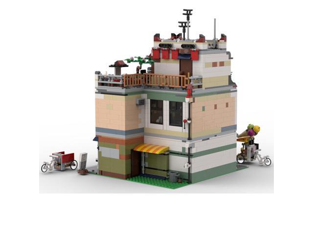 ZITIANYOUBUILD The Chinatown Office with Interior Modular Building 2431 Pieces MOC