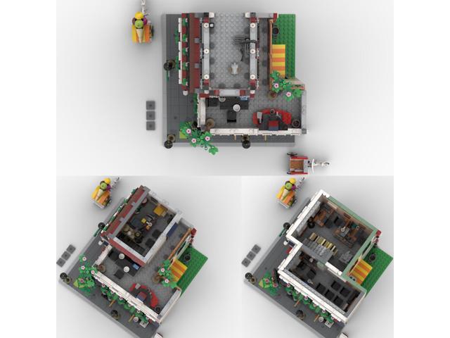 ZITIANYOUBUILD The Chinatown Office with Interior Modular Building 2431 Pieces MOC