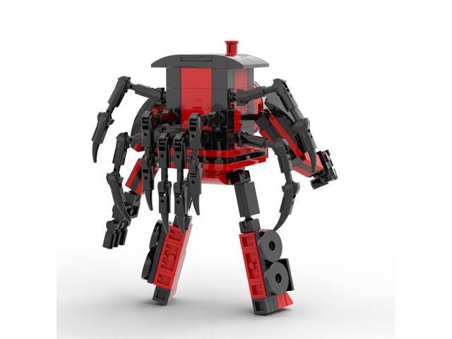 ZITIANYOUBUILD Black-red Spider Train Mech Warrior 199 Pieces Building Toys Set MOC
