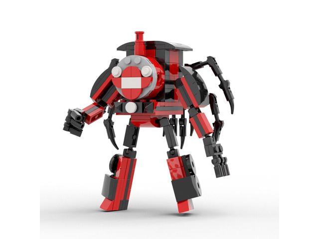 ZITIANYOUBUILD Black-red Spider Train Mech Warrior 199 Pieces Building Toys Set MOC