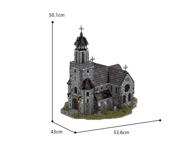 ZITIANYOUBUILD Medieval Cathedral Model with Castle and Bell Tower 6561 Pieces MOC