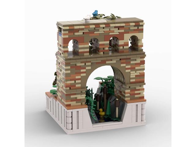 ZITIANYOUBUILD Roman Ancient Aqueduct for Roman Antique Series 1067 Pieces MOC