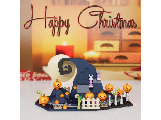ZITIANYOUBUILD Pumpkin Haunted House for Christmas 167 Pieces Building Toys Kit MOC