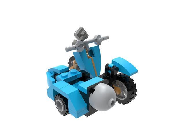 ZITIANYOUBUILD The Flying Magic Sidecar Model 46 Pieces Building Toys from Movie MOC