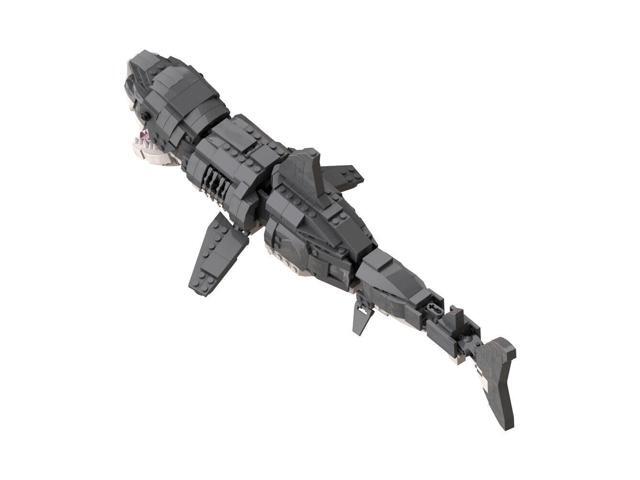 ZITIANYOUBUILD MOC-54823 Great White Shark Jaws Megalodon with Detachable Stand 728 Parts 1 11 Scale 100% Compatible with LEGO Brand New and High...