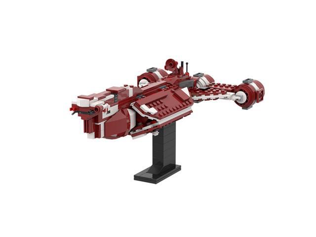 ZITIANYOUBUILD Consular Class Cruiser Model Red Version with Stand 436 Pieces MOC