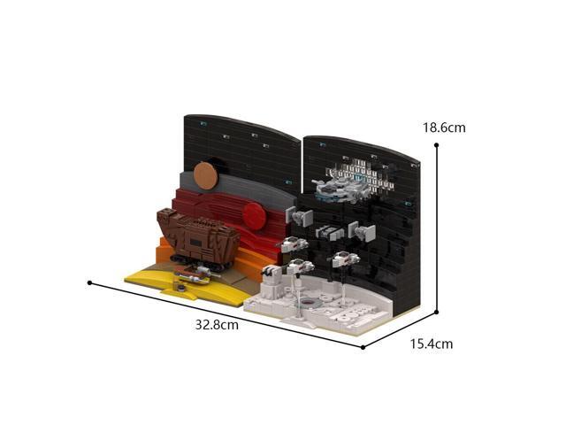 ZITIANYOUBUILD 2-in-1 Iconic Movie Scene Include TATOOINE and BATTLE 1098 Pieces MOC
