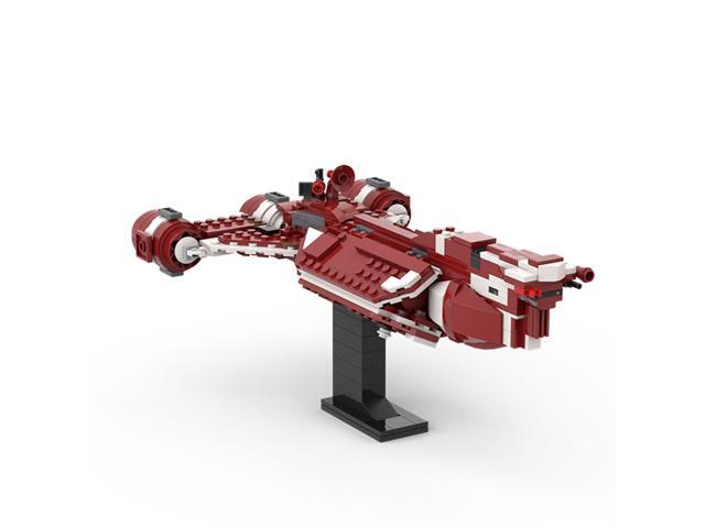 ZITIANYOUBUILD Consular Class Cruiser Model Red Version with Stand 436 Pieces MOC