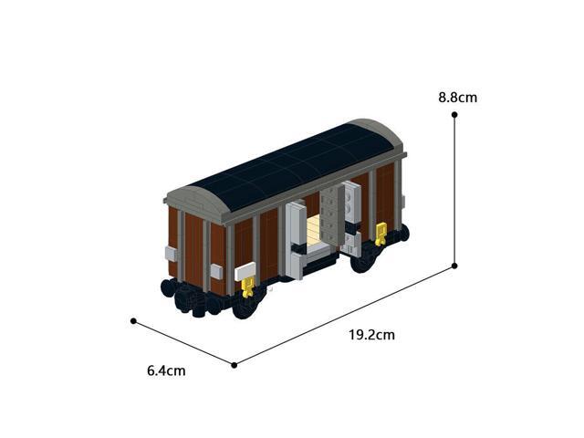 ZITIANYOUBUILD 4-Wheel Box Wagon Model 347 Pieces for 10277 Building Kit MOC