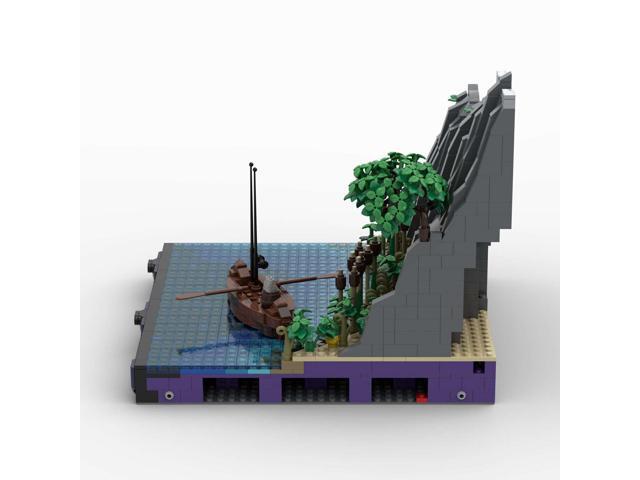 ZITIANYOUBUILD Shore and Boat Diorama for Your Medieval Castle 1626 Pieces MOC