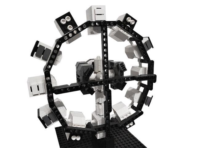 ZITIANYOUBUILD Spacecraft Model with Landers 690 Pieces from Sci-Fi Movie MOC