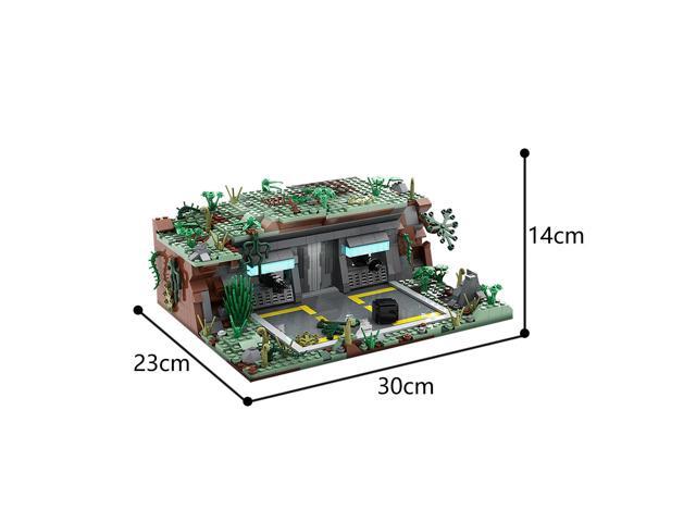 ZITIANYOUBUILD Outpost Base Military Base Architecture Model 1049 Building Toys Set MOC