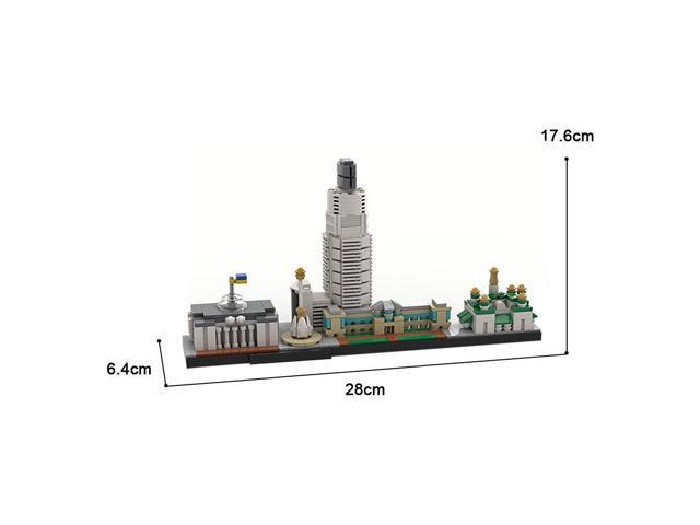 ZITIANYOUBUILD Kyiv (Kiev) Skyline Architecture Model 569 Pieces Building Toys Set MOC
