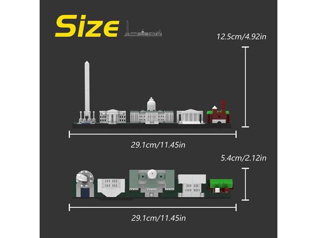 ZITIANYOUBUILD 5-in-1 Skyline Significant Buildings 278 Pieces Building Toys Set MOC