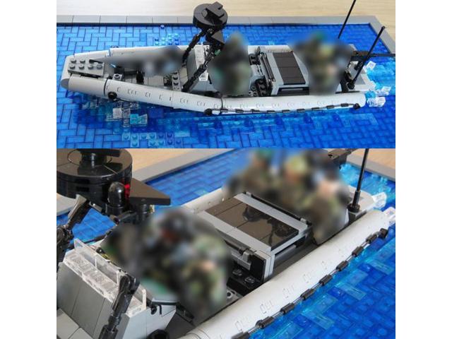 ZITIANYOUBUILD The 11-meter Naval Special Warfare Rigid Inflatable Boats 501 Pieces MOC