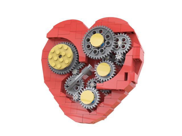 ZITIANYOUBUILD Clockwork Heart Sculpture Mechanical Heart 182 Pieces Building Toys MOC