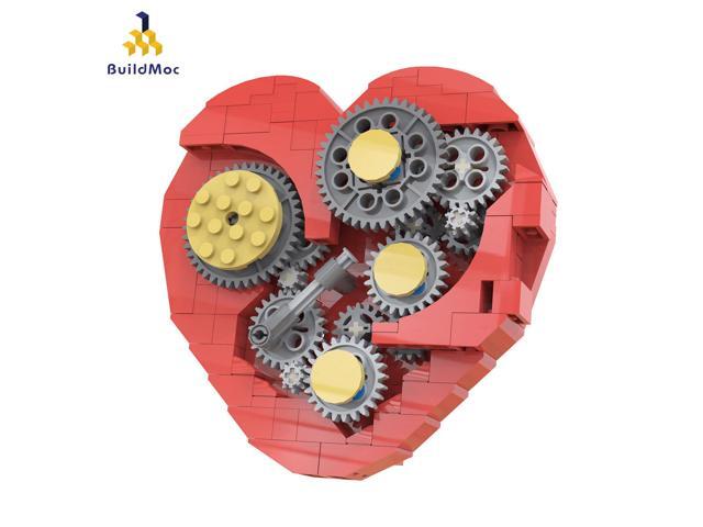 ZITIANYOUBUILD Clockwork Heart Sculpture Mechanical Heart 182 Pieces Building Toys MOC