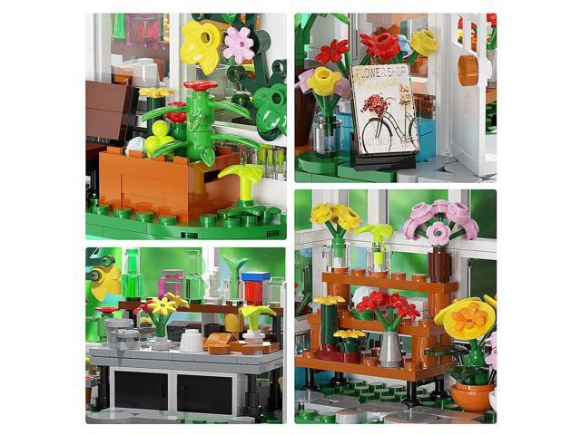 ZITIANYOUBUILD Modular Flower House with LED Lighting Kit Original Box 598 Pieces MOC