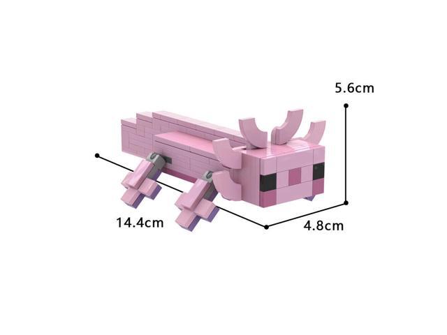 ZITIANYOUBUILD Axolotl Animal Model Building Toys Set 153 Pieces from a Sandbox Game MOC