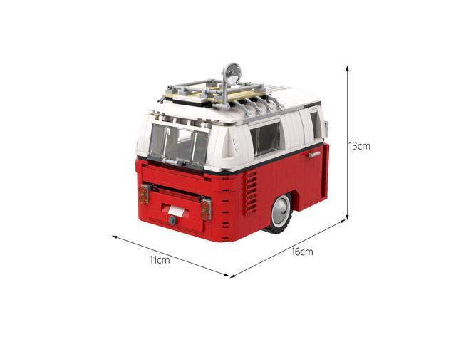 ZITIANYOUBUILD Caravan Trailer for 10220 T1 Camper Van Bus Building Toys Set MOC