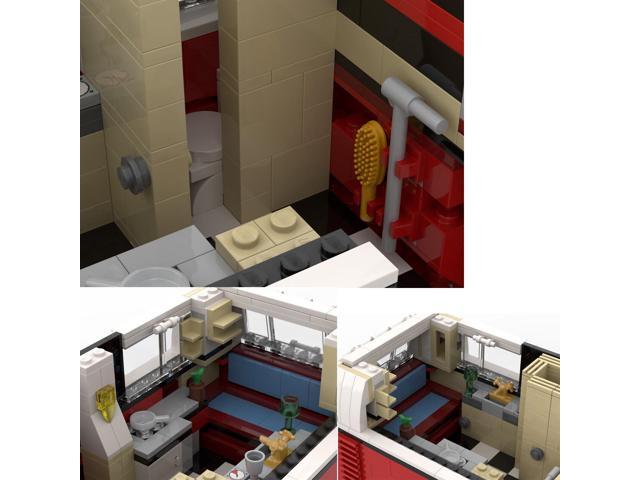 ZITIANYOUBUILD Caravan Trailer for 10220 T1 Camper Van Bus Building Toys Set MOC