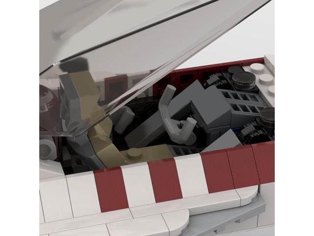 ZITIANYOUBUILD Fighter Model with Two A-9X Fusion Turbines 1528 Pieces Building Toys MOC