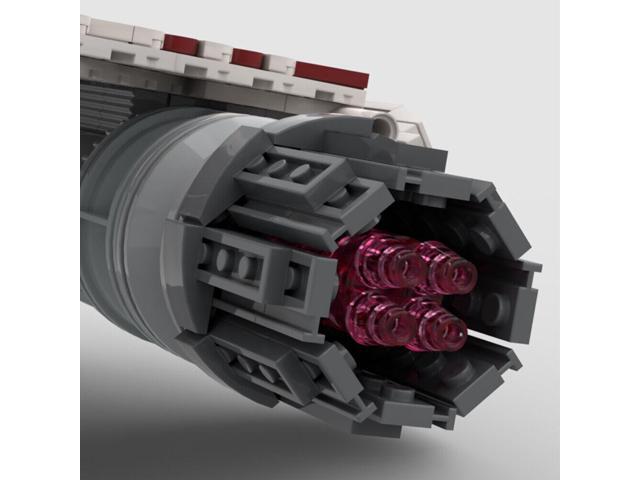 ZITIANYOUBUILD Fighter Model with Two A-9X Fusion Turbines 1528 Pieces Building Toys MOC