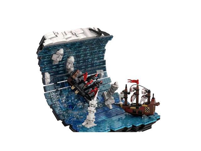 ZITIANYOUBUILD Ship at Sea Static Sculpture 2358 Pieces Building Toys Set MOC
